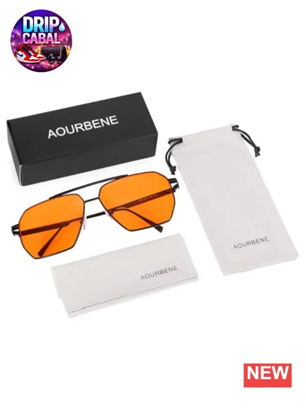 Retro Oversized Square Aviator Sunglasses Women Men Trendy Metal UV400